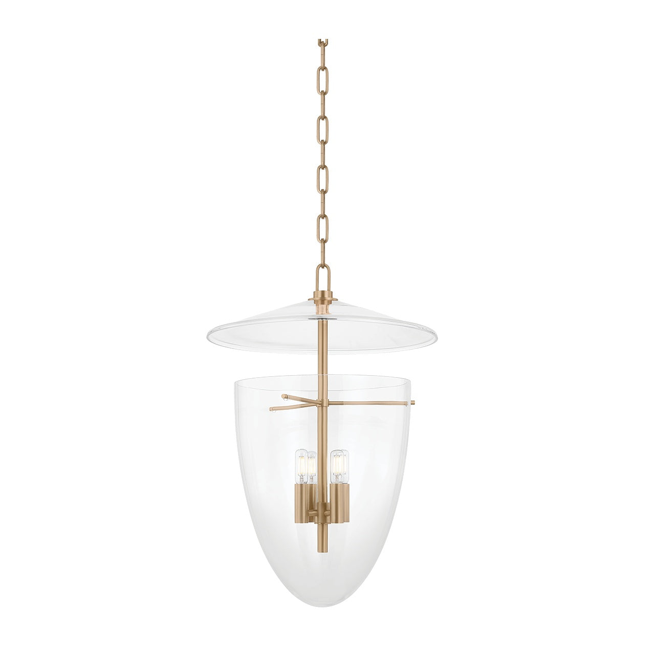 Tully Lantern LIGHTING - Lantern Hudson Valley Lighting Patina Brass 18"