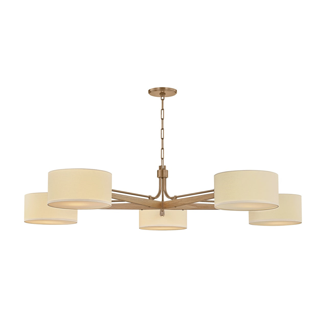 Mailo Chandelier LIGHTING - Chandelier Hudson Valley Lighting Patina Brass 65"