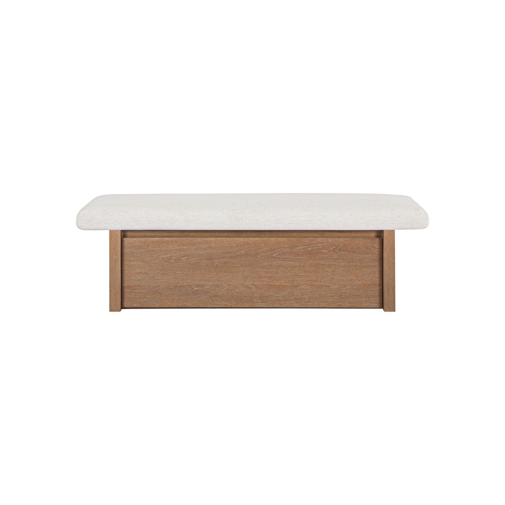 Gemine Storage Bench Furniture - Benches Moe's Furniture White