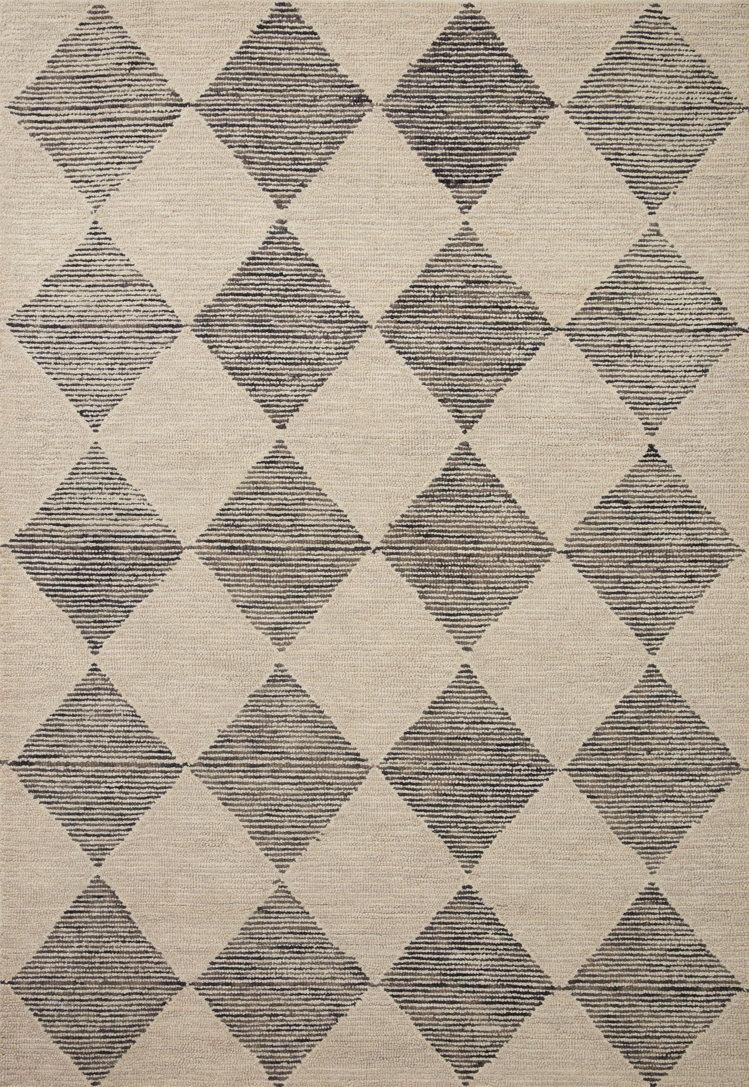Chris Loves Julia x Loloi Francis Beige / Charcoal Rug Rugs Loloi