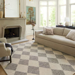 Chris Loves Julia x Loloi Francis Beige / Charcoal Rug Rugs Loloi