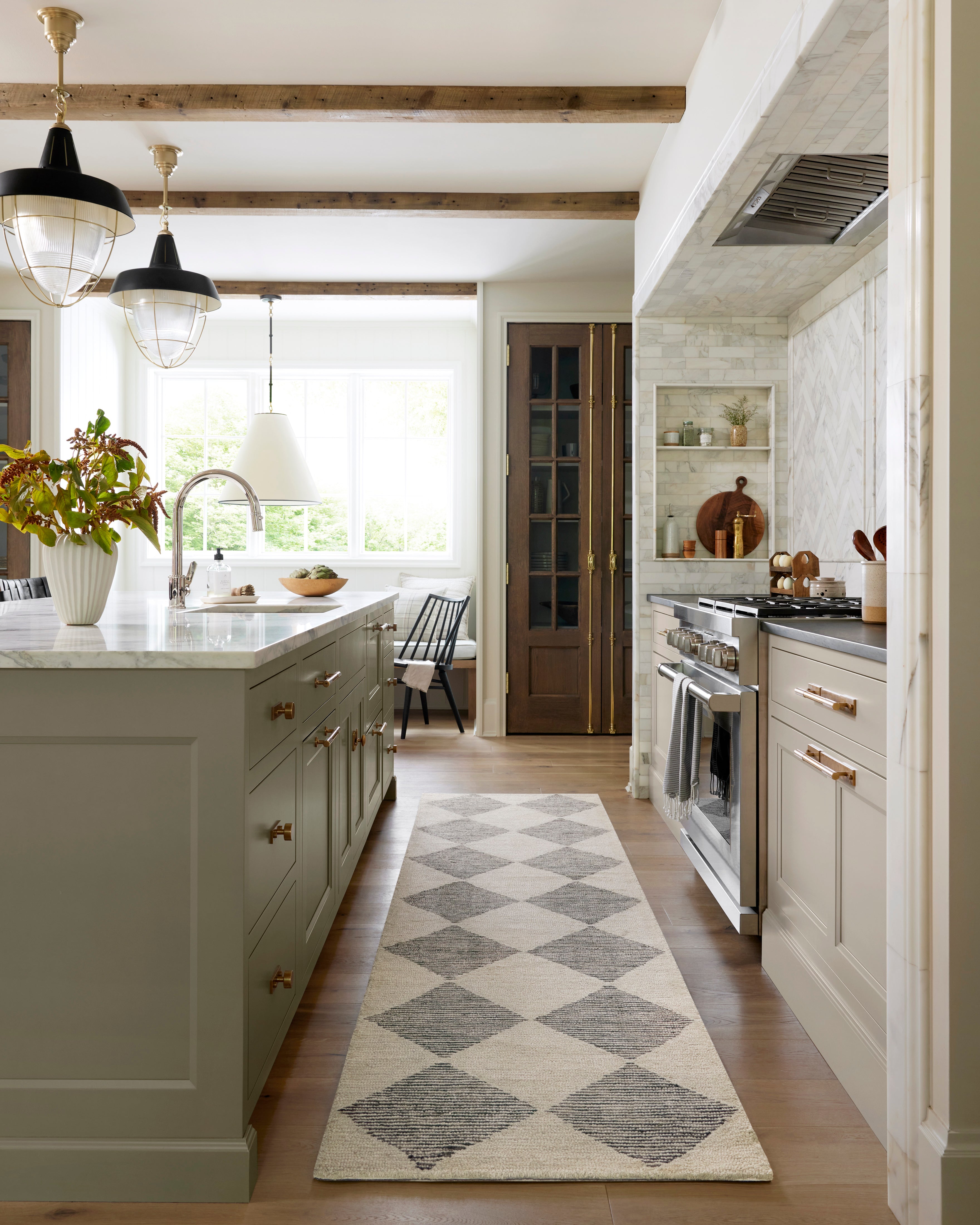 Chris Loves Julia x Loloi Francis Beige / Charcoal Rug Rugs Loloi