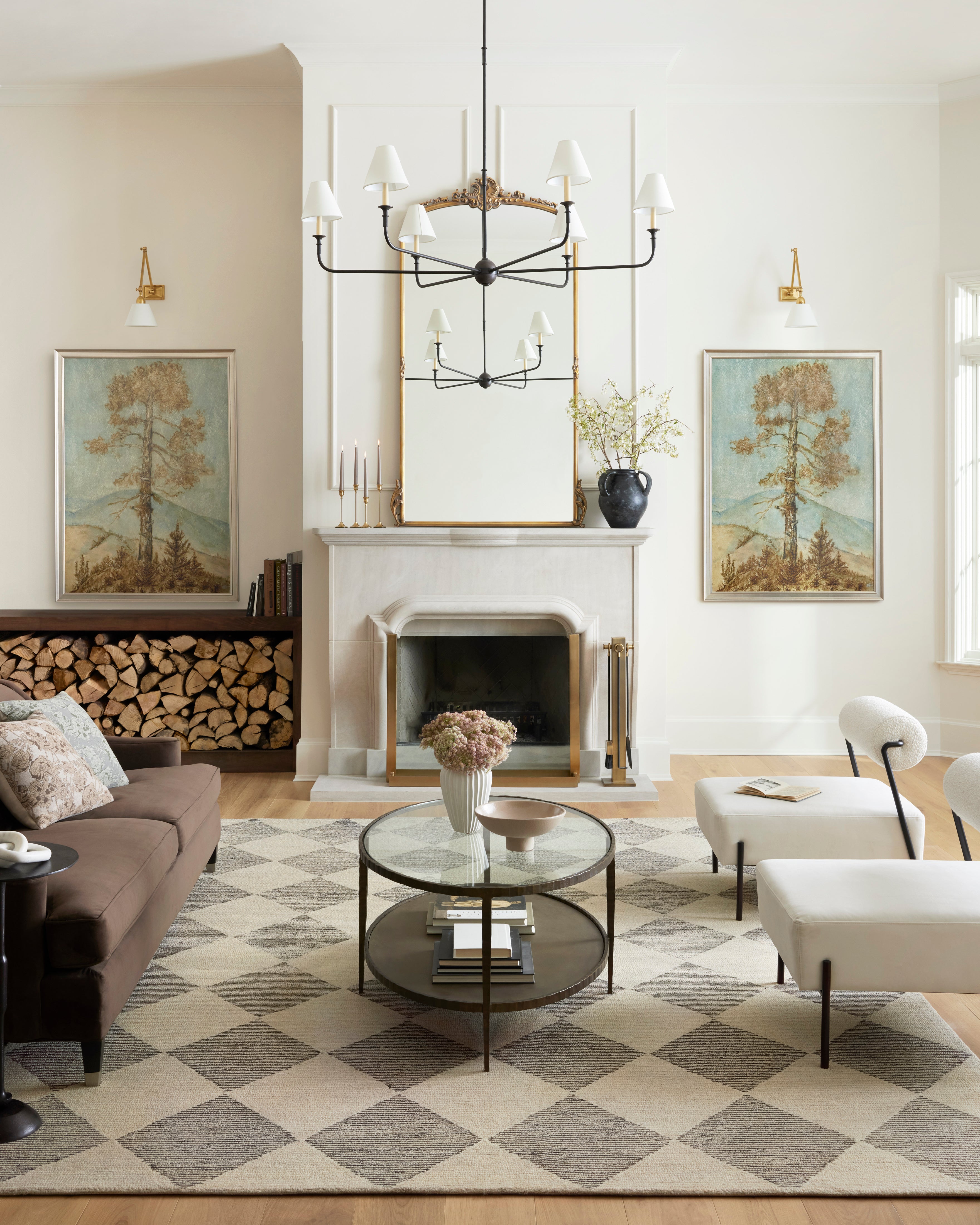 Chris Loves Julia x Loloi Francis Beige / Charcoal Rug Rugs Loloi