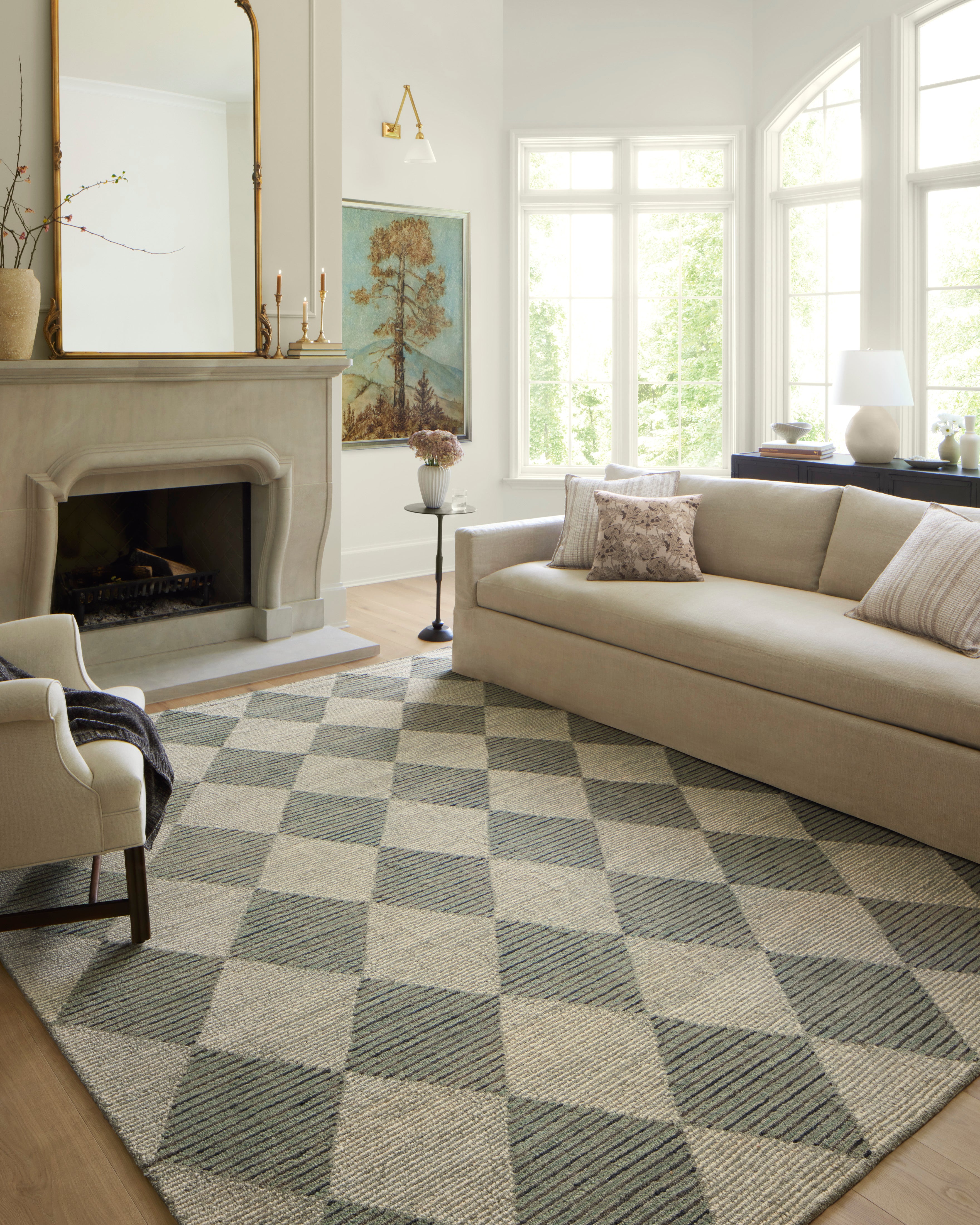 Chris Loves Julia x Loloi Francis Spa / Granite Rug Rugs Loloi
