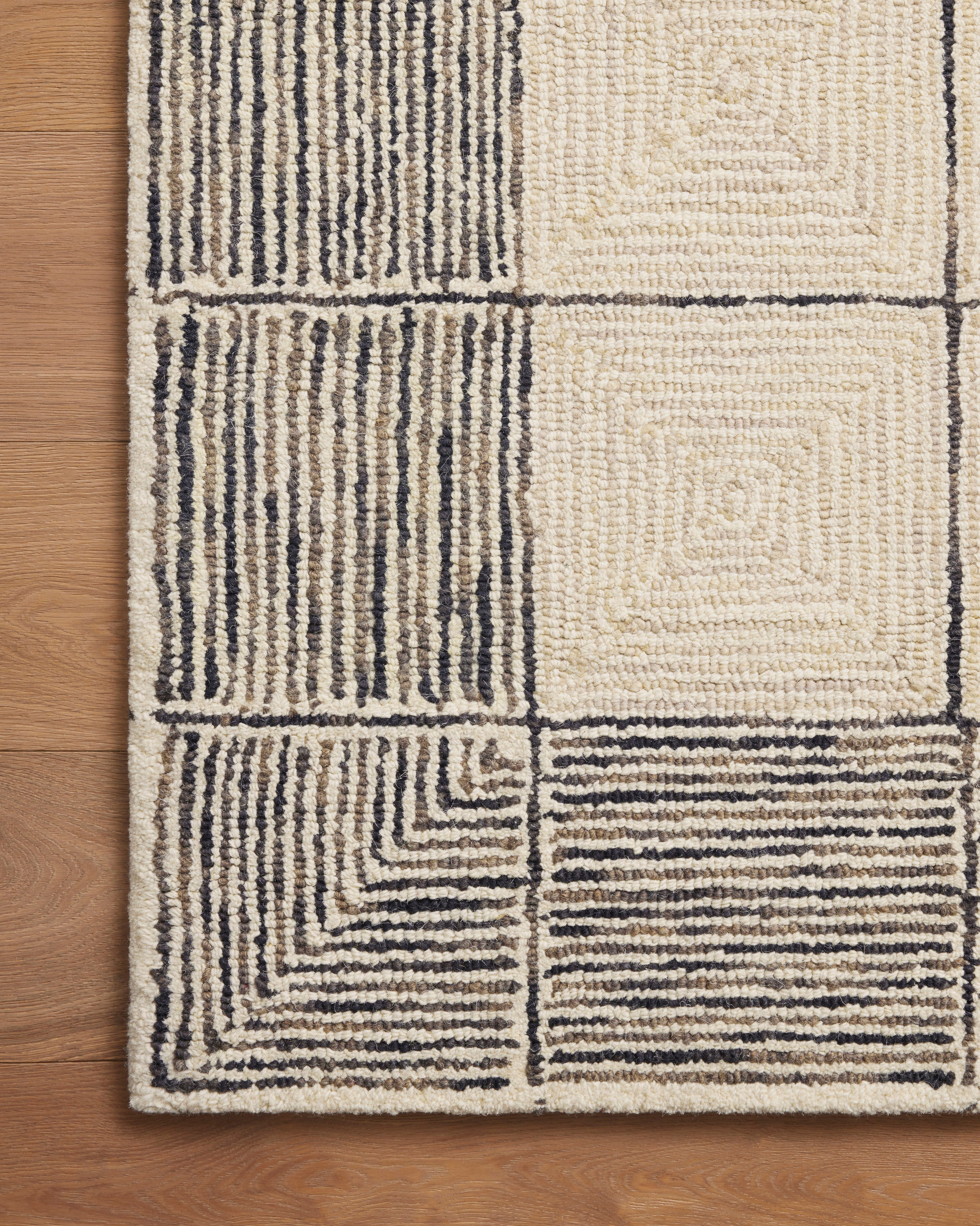 Chris Loves Julia x Loloi Francis Cream / Black Rug 0-RUGS Loloi