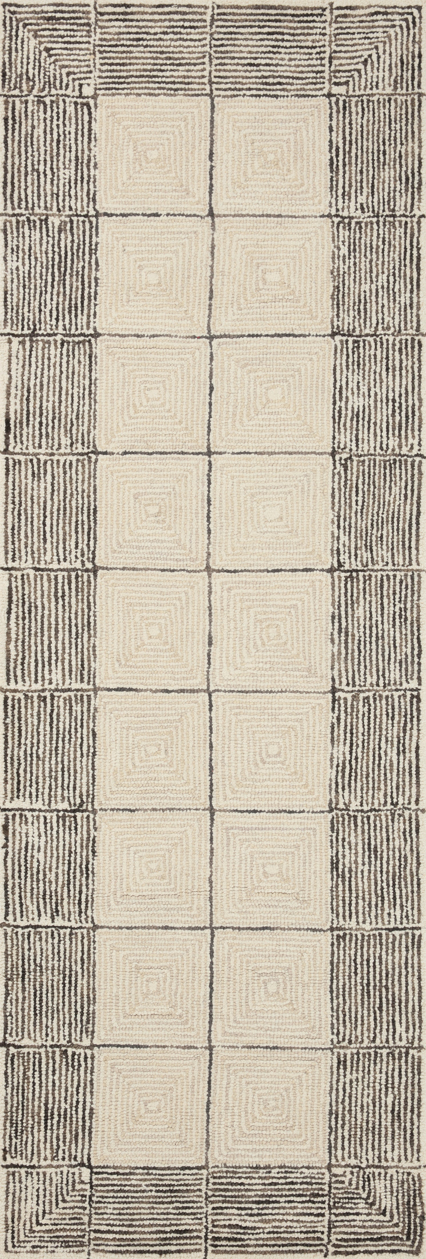 Chris Loves Julia x Loloi Francis Cream / Black Rug 0-RUGS Loloi