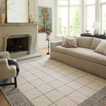 Chris Loves Julia x Loloi Francis Cream / Black Rug 0-RUGS Loloi