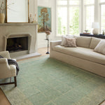 Chris Loves Julia x Loloi Francis Green / Natural Rug Rugs Loloi