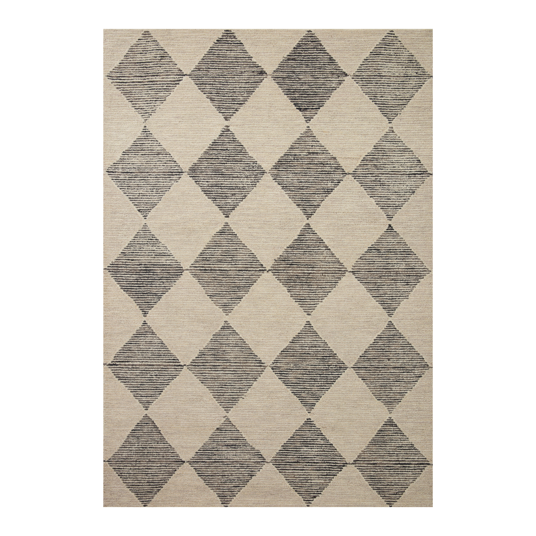 Chris Loves Julia x Loloi Francis Beige / Charcoal Rug Rugs Loloi