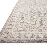 Magnolia Home by Joanna Gaines x Loloi Gigi Grey / Ivory Rug 0-RUGS-patterned Loloi