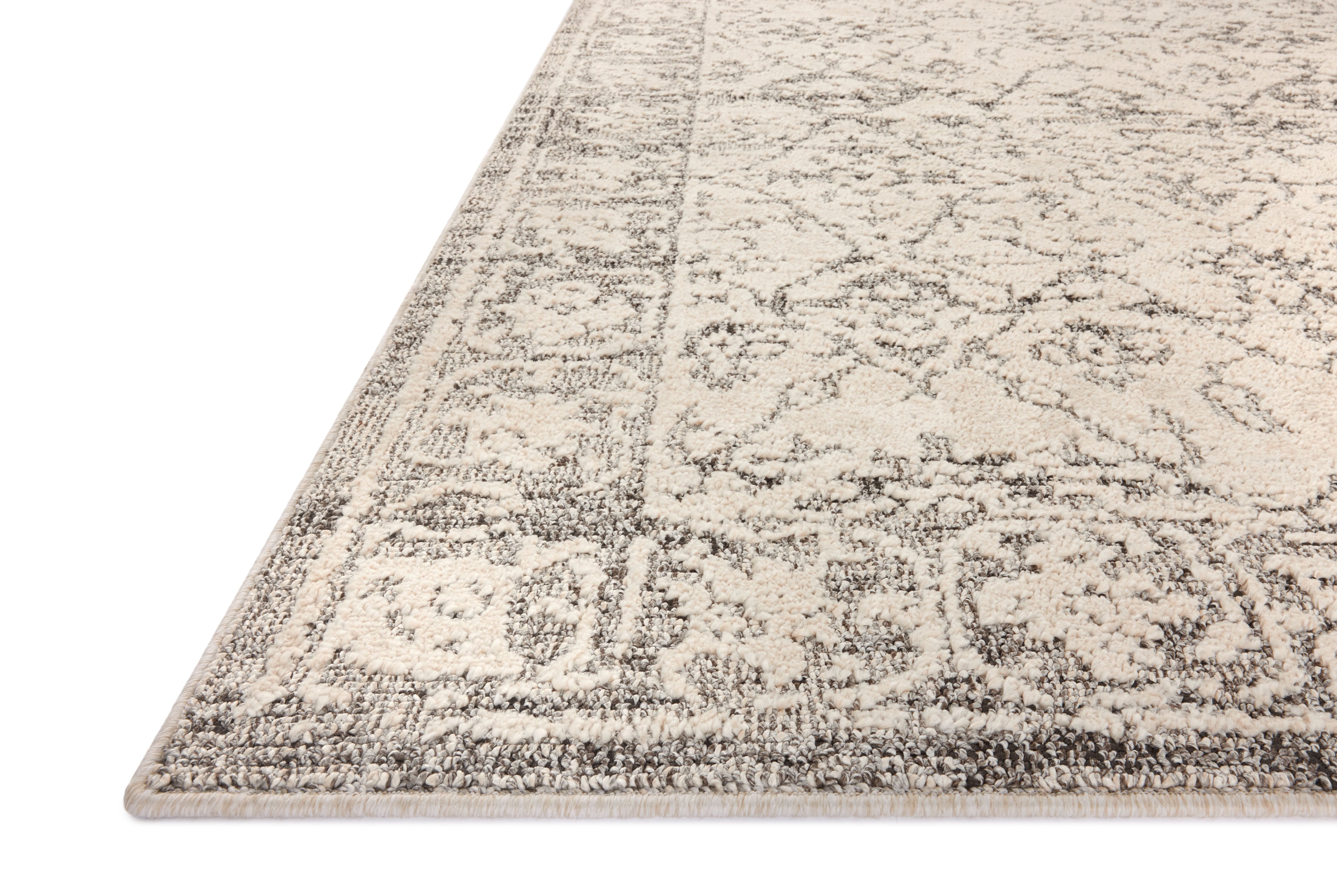 Magnolia Home by Joanna Gaines x Loloi Gigi Ivory / Stone Rug 0-RUGS-patterned Loloi