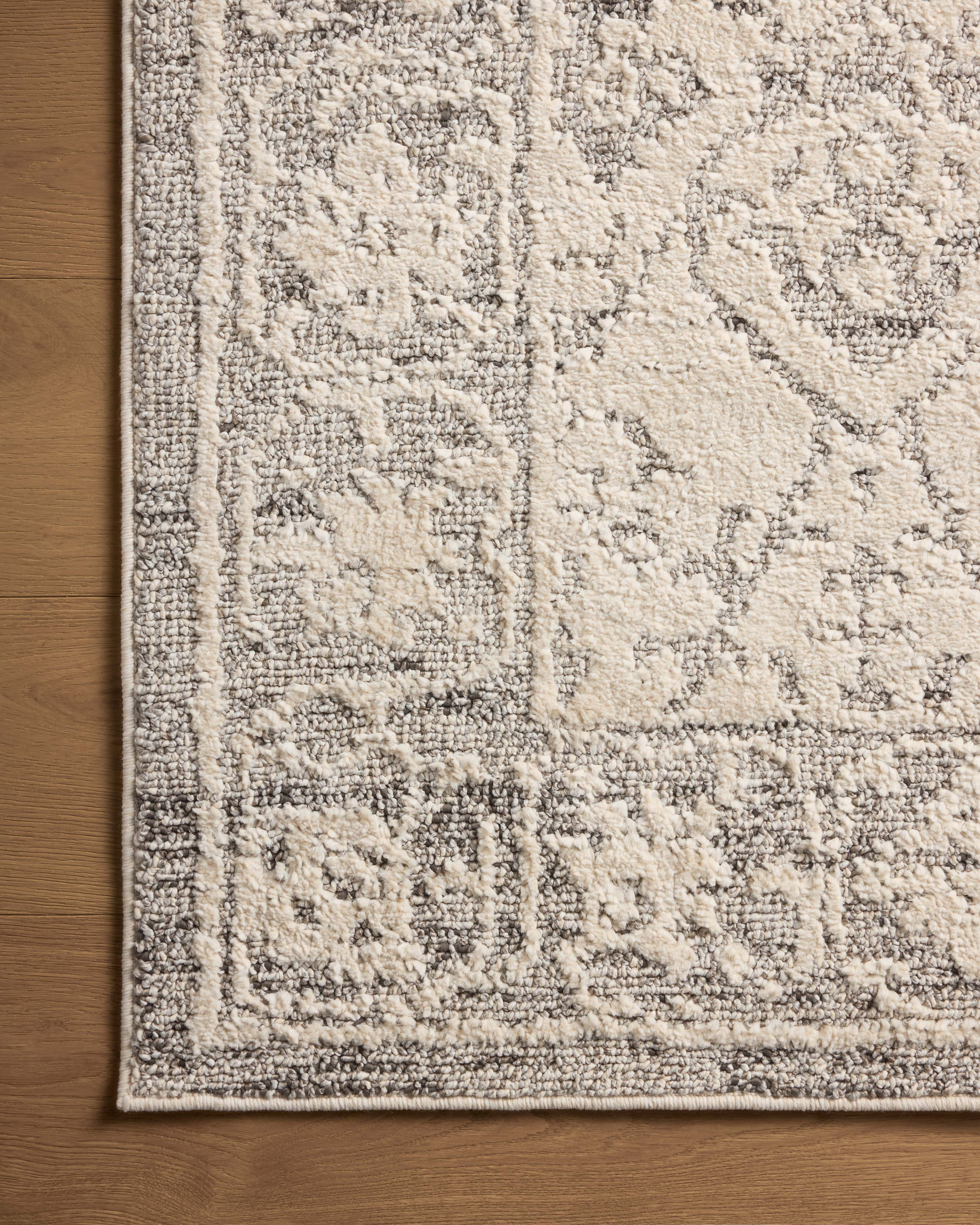 Magnolia Home by Joanna Gaines x Loloi Gigi Ivory / Stone Rug 0-RUGS-patterned Loloi