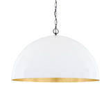 Goma White and Gold Leaf Pendant LIGHTING - pendant Mullan Lighting