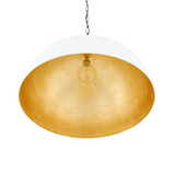 Goma White and Gold Leaf Pendant LIGHTING - pendant Mullan Lighting