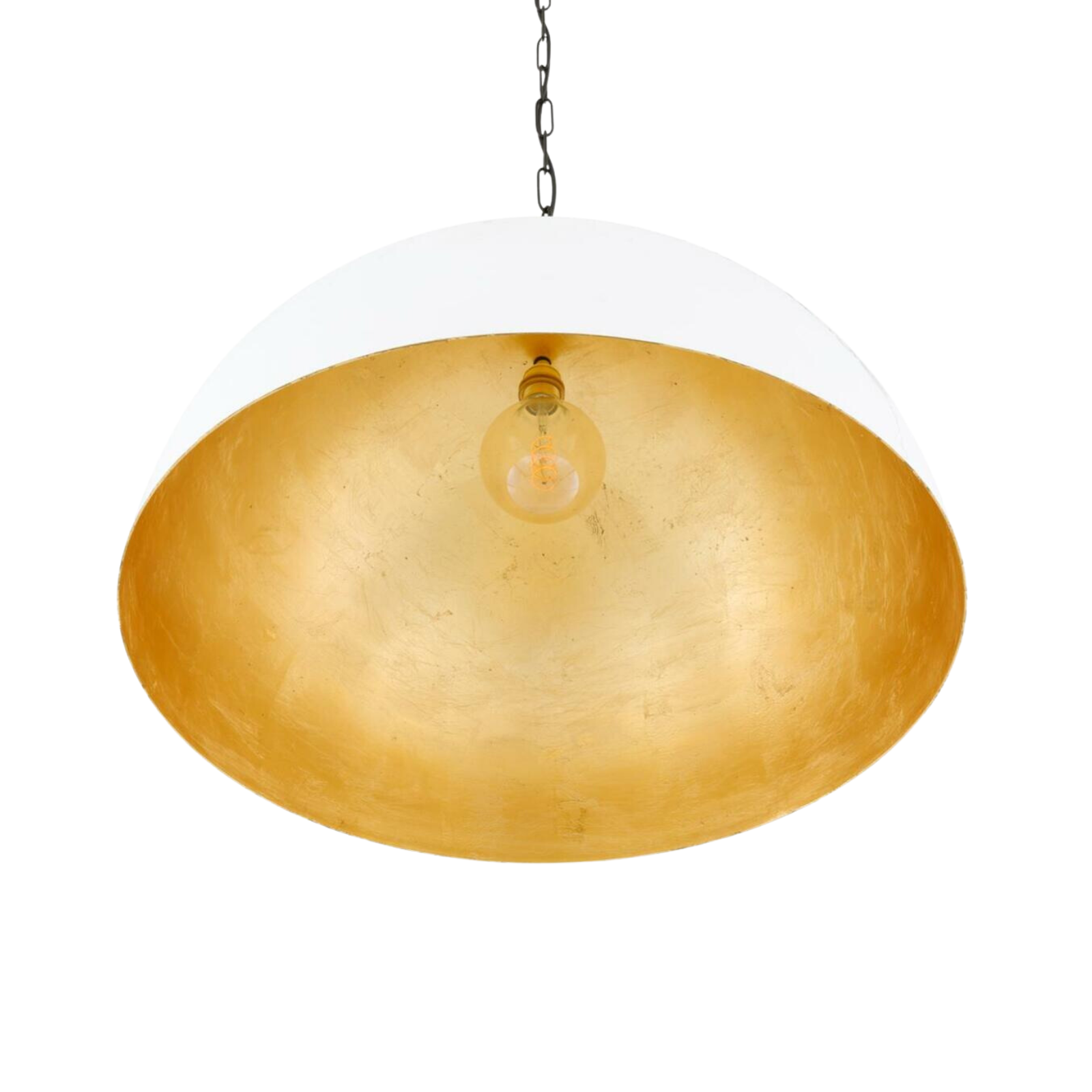 Goma White and Gold Leaf Pendant LIGHTING - pendant Mullan Lighting