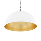Goma White and Gold Leaf Pendant LIGHTING - pendant Mullan Lighting