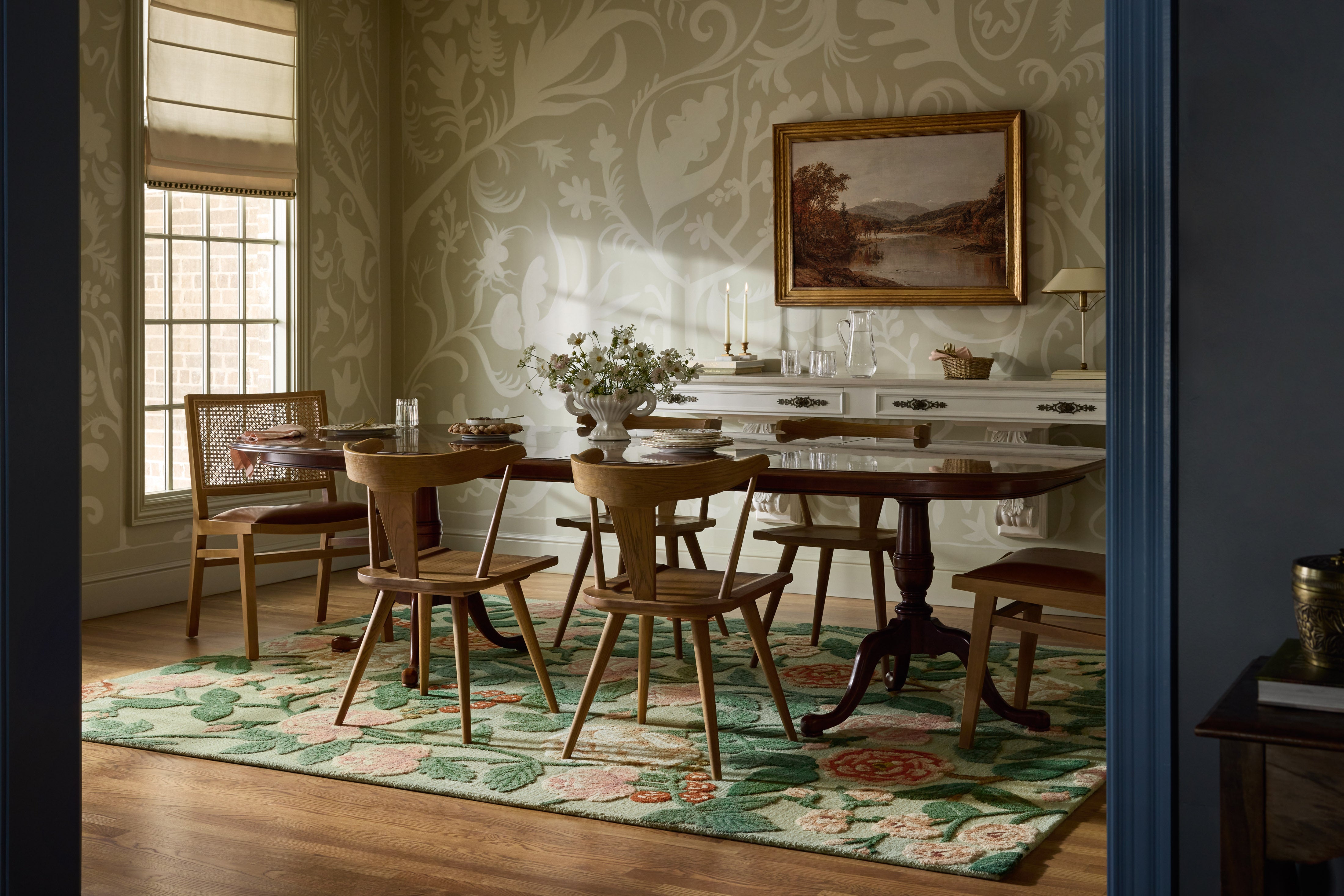 Rifle Paper Co. x Loloi Highgrove Mint Rug RUGS - wool Loloi