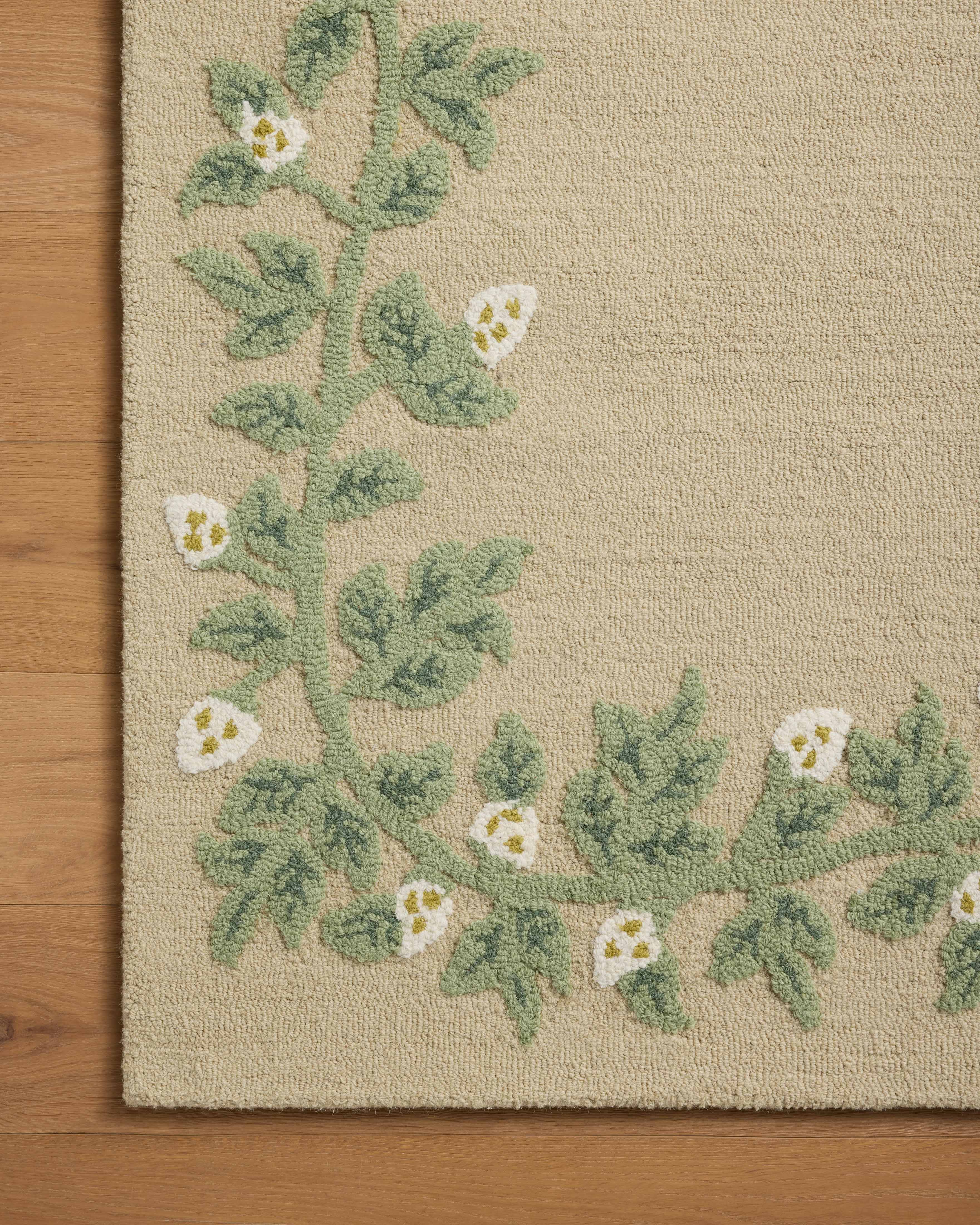 Rifle Paper Co. x Loloi Highgrove Cream Rug No.2 RUGS - wool Loloi
