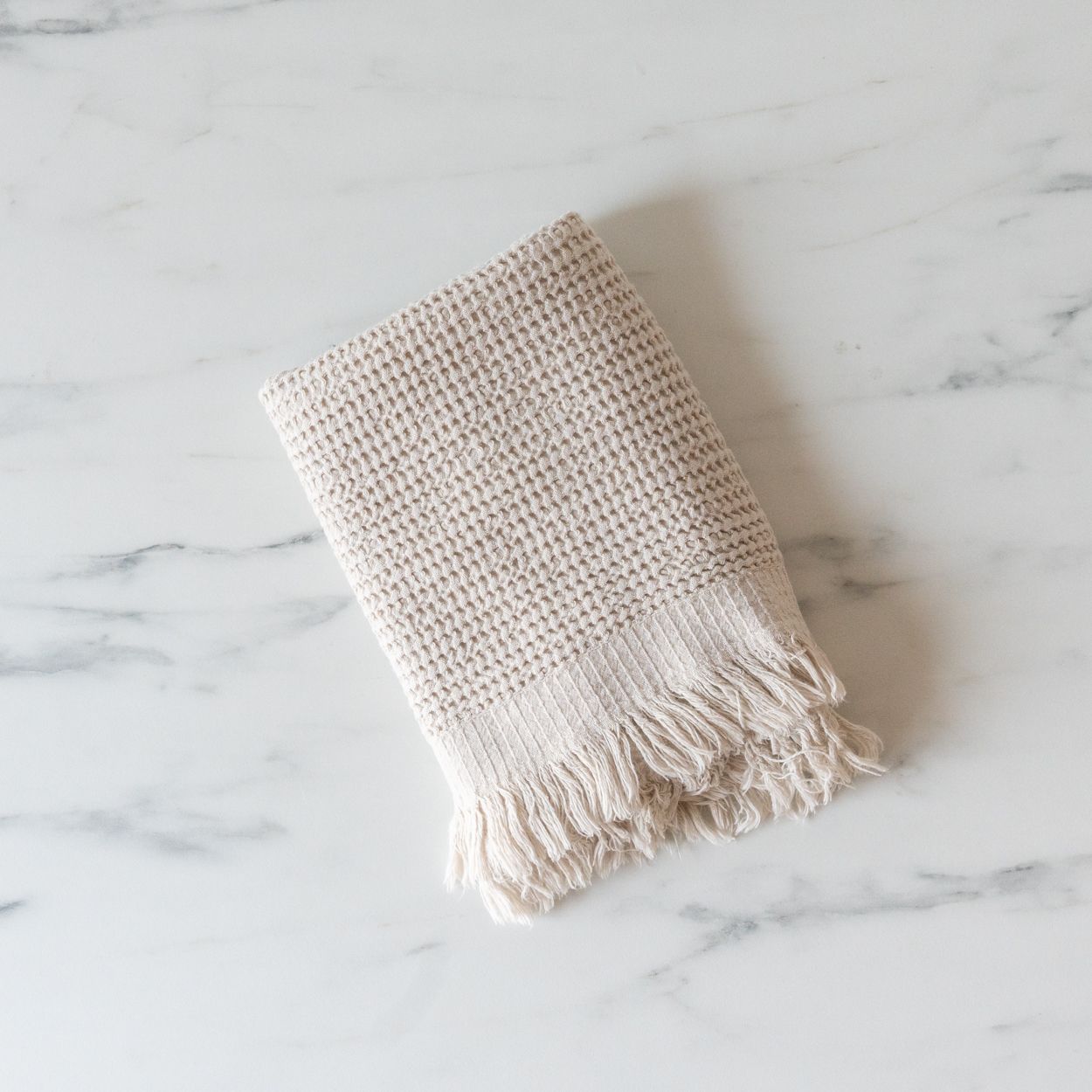 Textured Turkish Hand Towel with Tassel hand towel Pokoloko