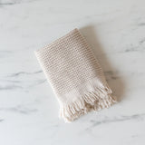 Textured Turkish Hand Towel with Tassel hand towel Pokoloko