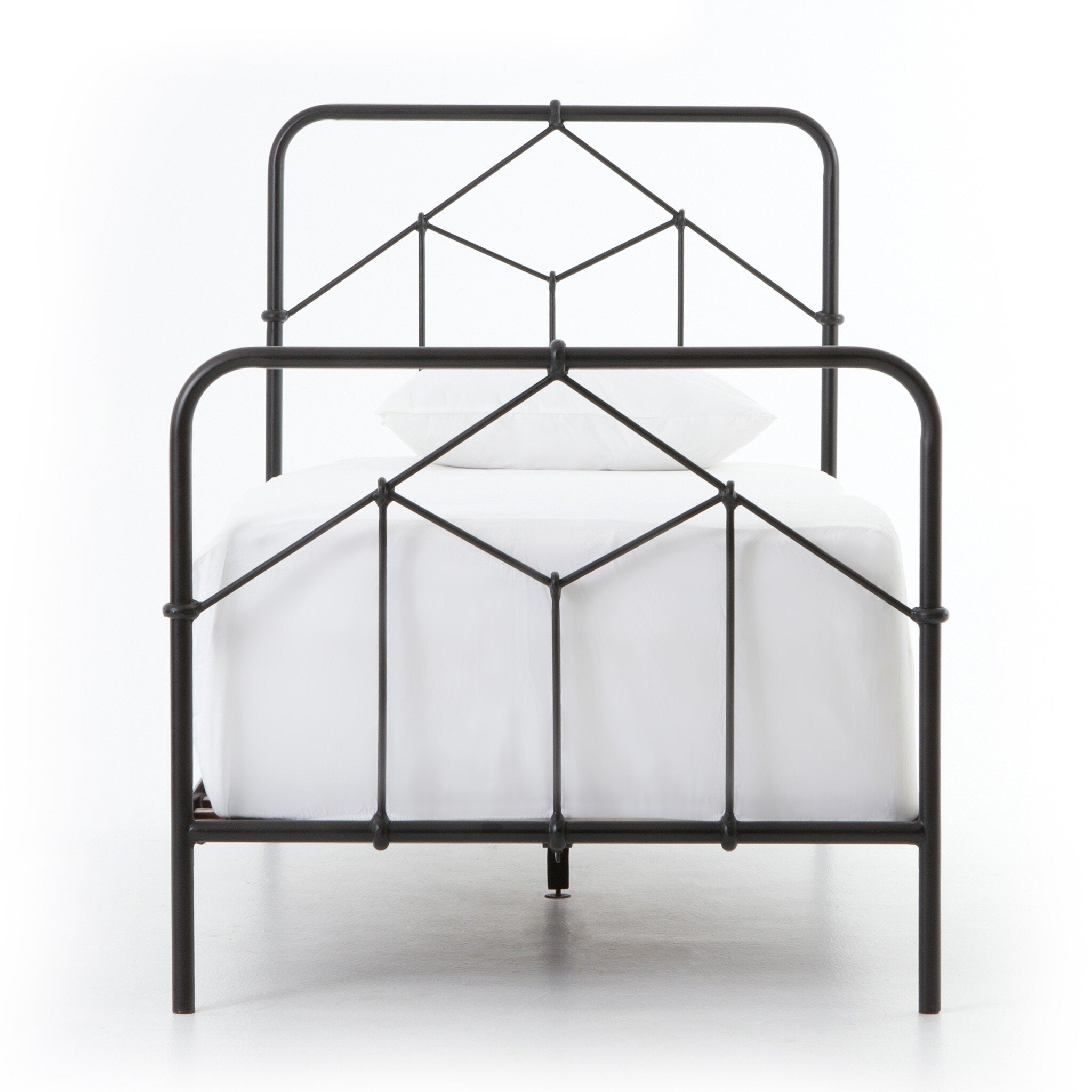 Casey Bed FURNITURE - bed Four Hands Sandblasted Vintage Black