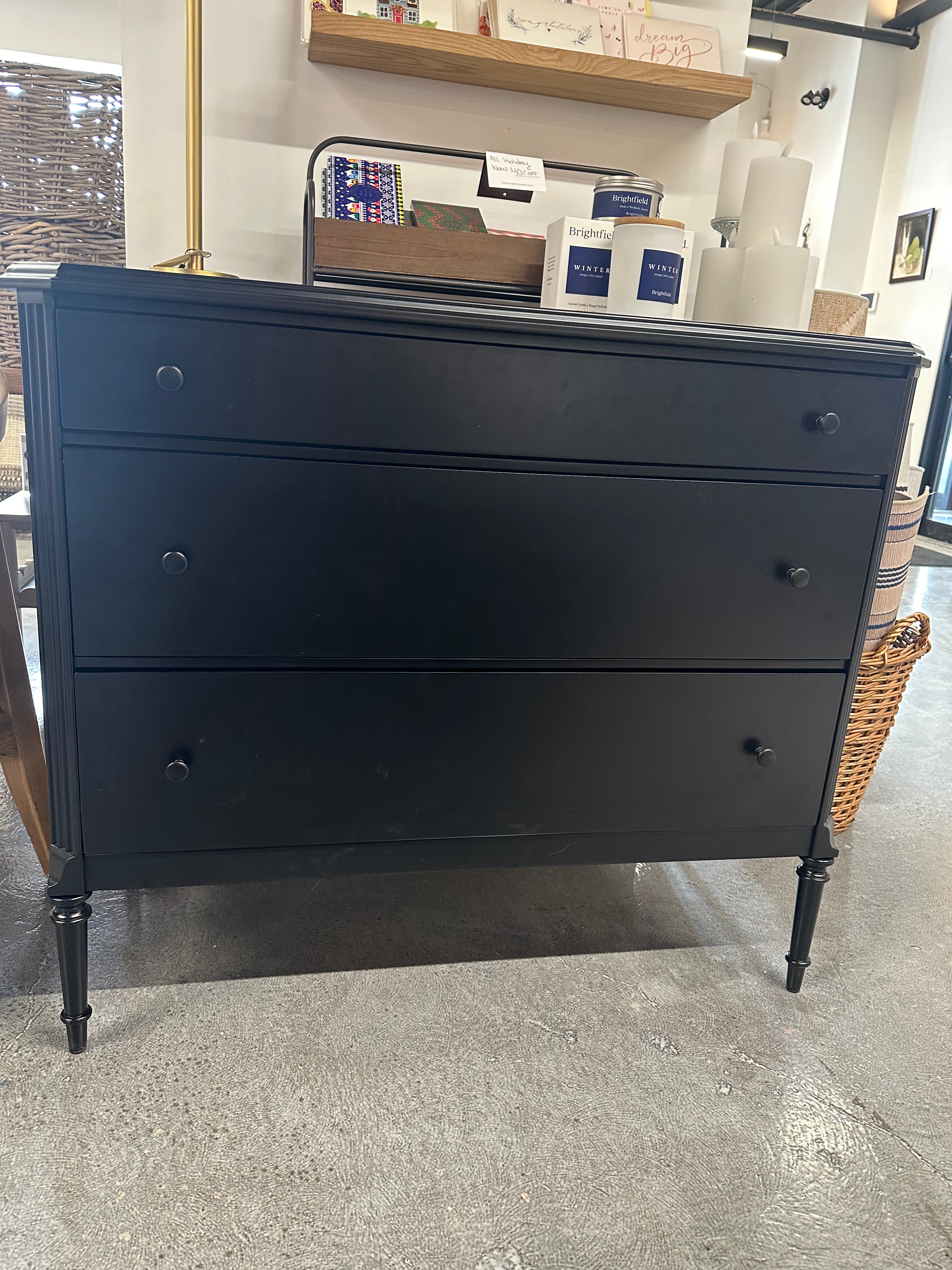 FLOOR MODEL - Lendon 3 Drawer Dresser - Black Iron FURNITURE - floor model Four Hands
