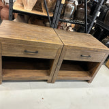 FLOOR MODEL - Rue Reclaimed Nightstands - Aged Brown - set of 2 FURNITURE - floor model Hauer Market
