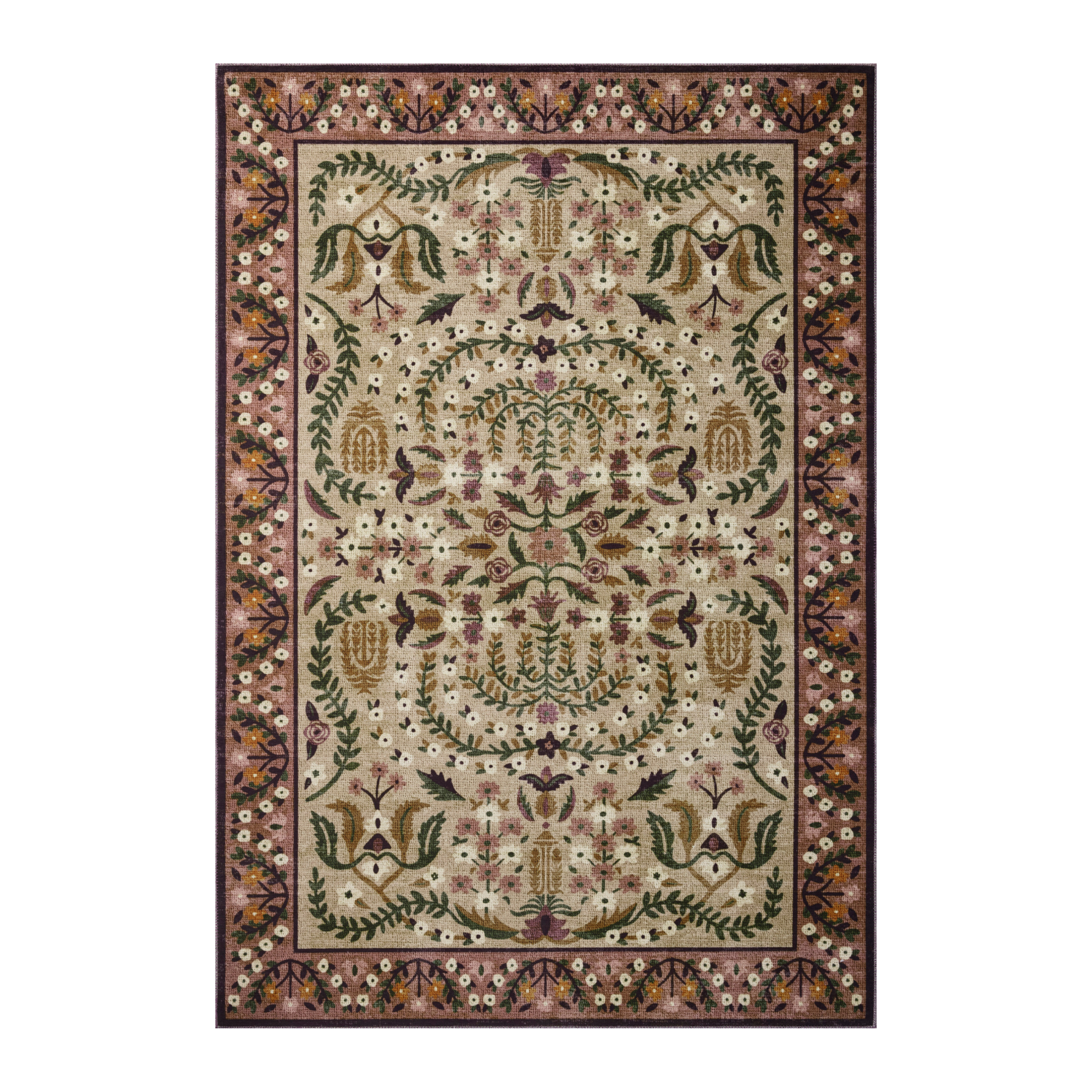 Rifle Paper Co. x Loloi Canopy Aubergine Rug – Rug and Weave Rifle Paper Co. x Loloi Canopy Aubergine Rug – Rug and Weave