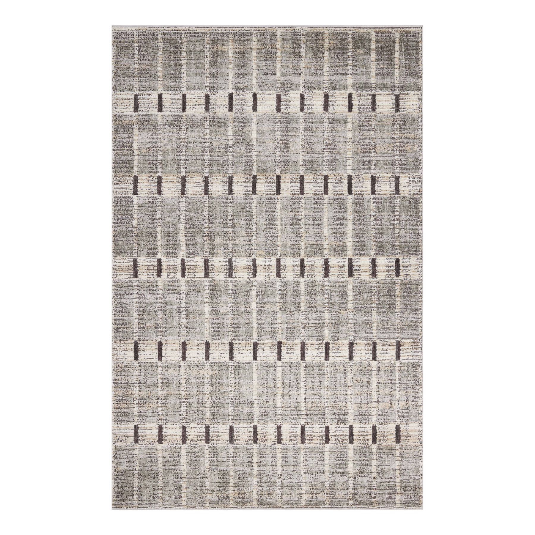 Jeremiah Brent x Loloi Bleecker Sage / Granite Rug RUGS-geometric Loloi