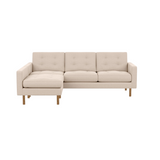 Joan 87" Two-Piece Sectional Sofa With Extended Seat - Panama Natural 2 - FURNITURE - sectional EQ3