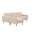 Joan 87" Two-Piece Sectional Sofa With Extended Seat - Panama Natural 2 - FURNITURE - sectional EQ3