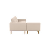 Joan 87" Two-Piece Sectional Sofa With Extended Seat - Panama Natural 2 - FURNITURE - sectional EQ3