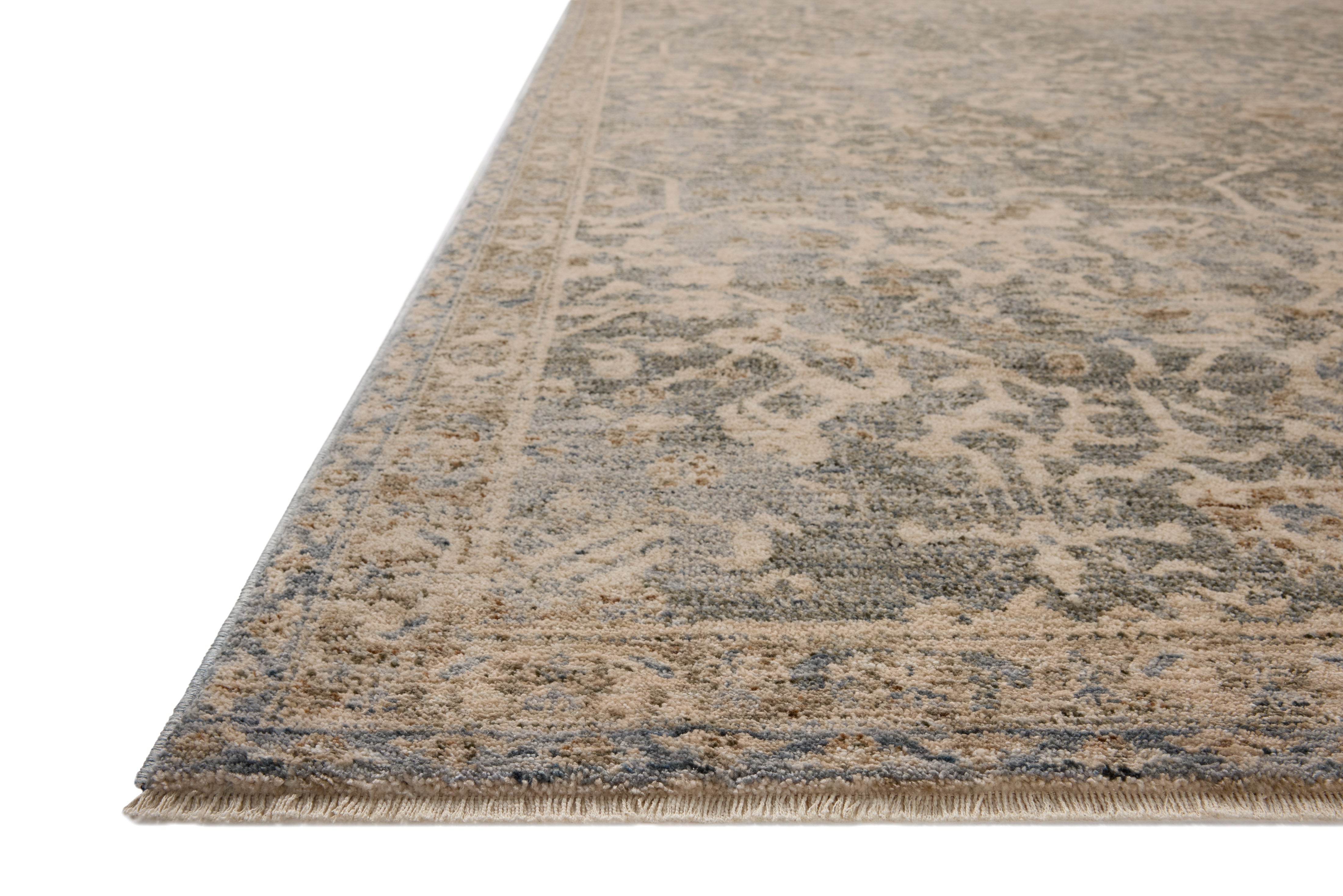 Magnolia Home by Joanna Gaines x Loloi Junie Blue / Natural Rug RUGS - vintage inspired Loloi
