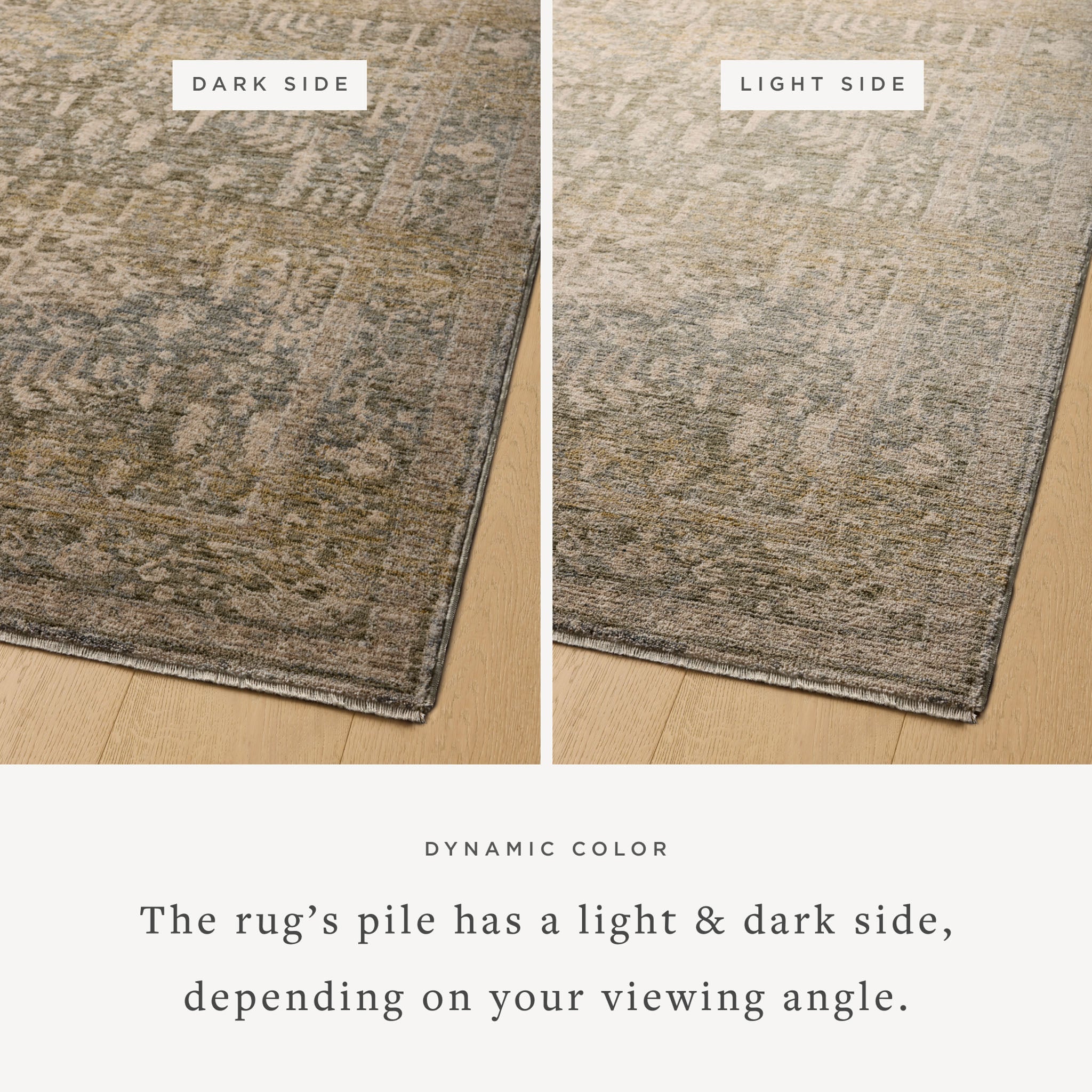 Magnolia Home by Joanna Gaines x Loloi Junie Moss / Natural Rug RUGS - vintage inspired Loloi
