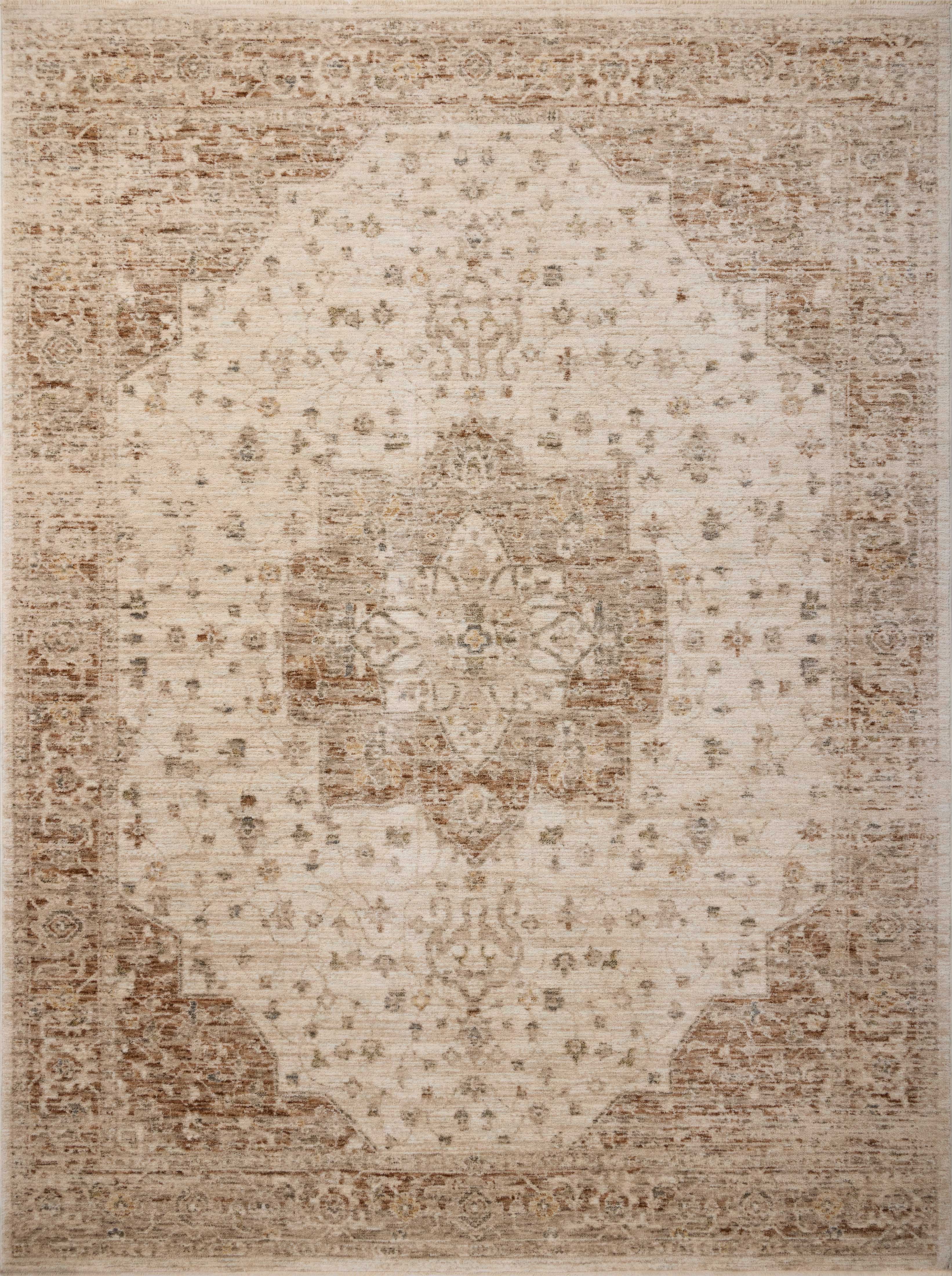 Magnolia Home by Joanna Gaines x Loloi Junie Natural / Clay Rug RUGS - vintage inspired Loloi
