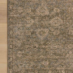 OVERSTOCK RUG - Magnolia Home by Joanna Gaines x Loloi Junie Lagoon / Natural Rug - 5'3" x 5'3" Round IN STORE - Sale Rugs Loloi