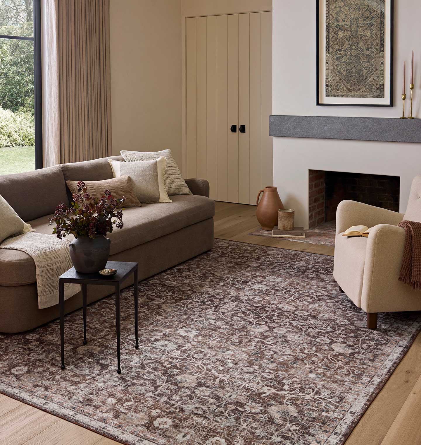 FLOOR MODEL - Amber Lewis x Loloi Josie Earth / Natural - 3'6" x 5'6" RUGS - floor model Loloi