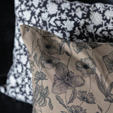 Mica Floral Pillow Cover 00-1 - PILLOWS - block print - neutral Rug & Weave Pillows