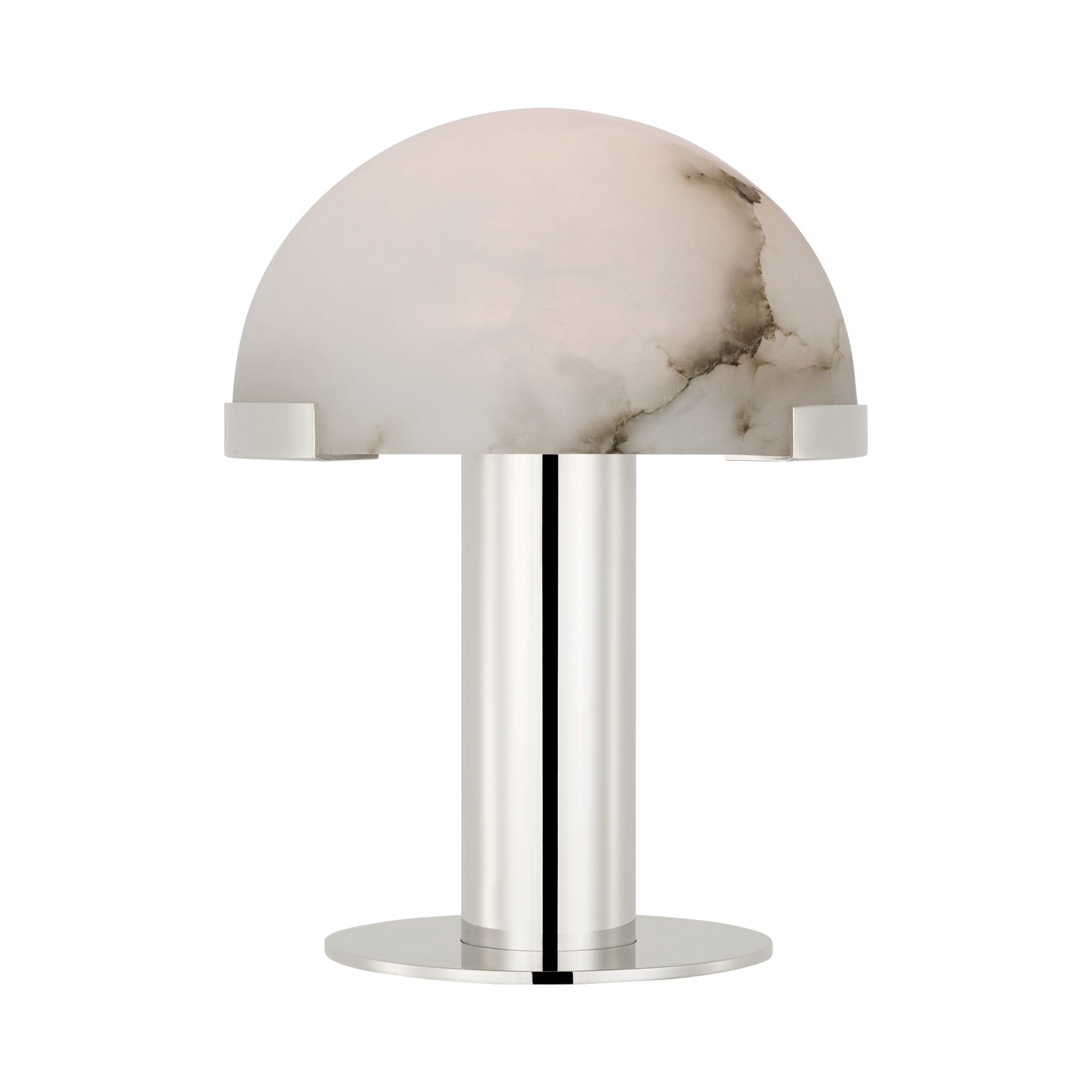 Melange 8" Rechargeable Accent Lamp LIGHTING - table lamp Visual Comfort Polished Nickel