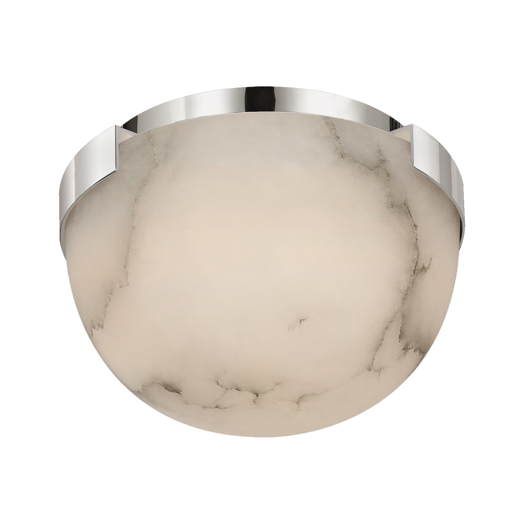 Melange 5" Solitaire Flush Mount LIGHTING - flush mount Visual Comfort Polished Nickel