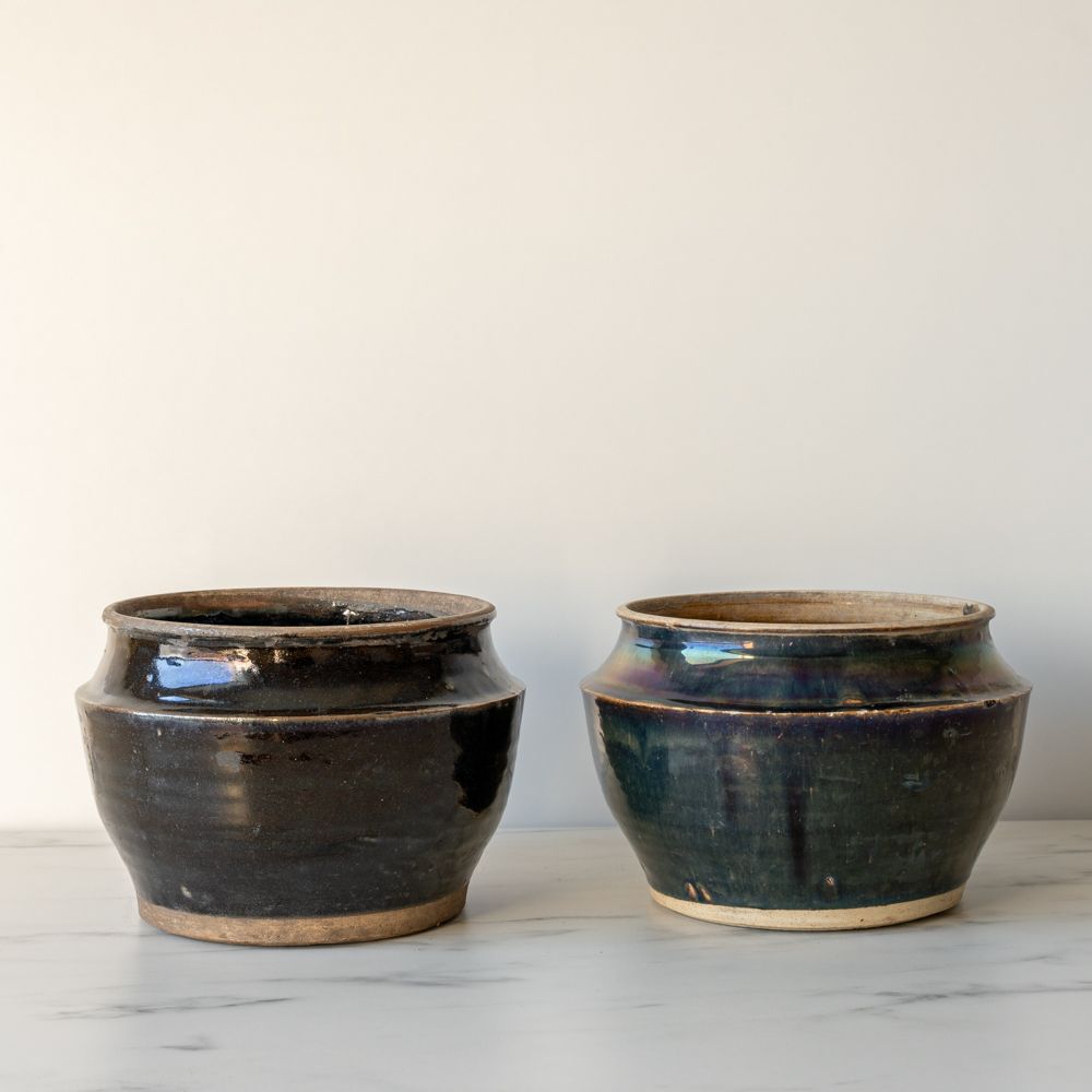 Vintage Marnie Glazed Pot 0-VINTAGE-pot Hauer Market