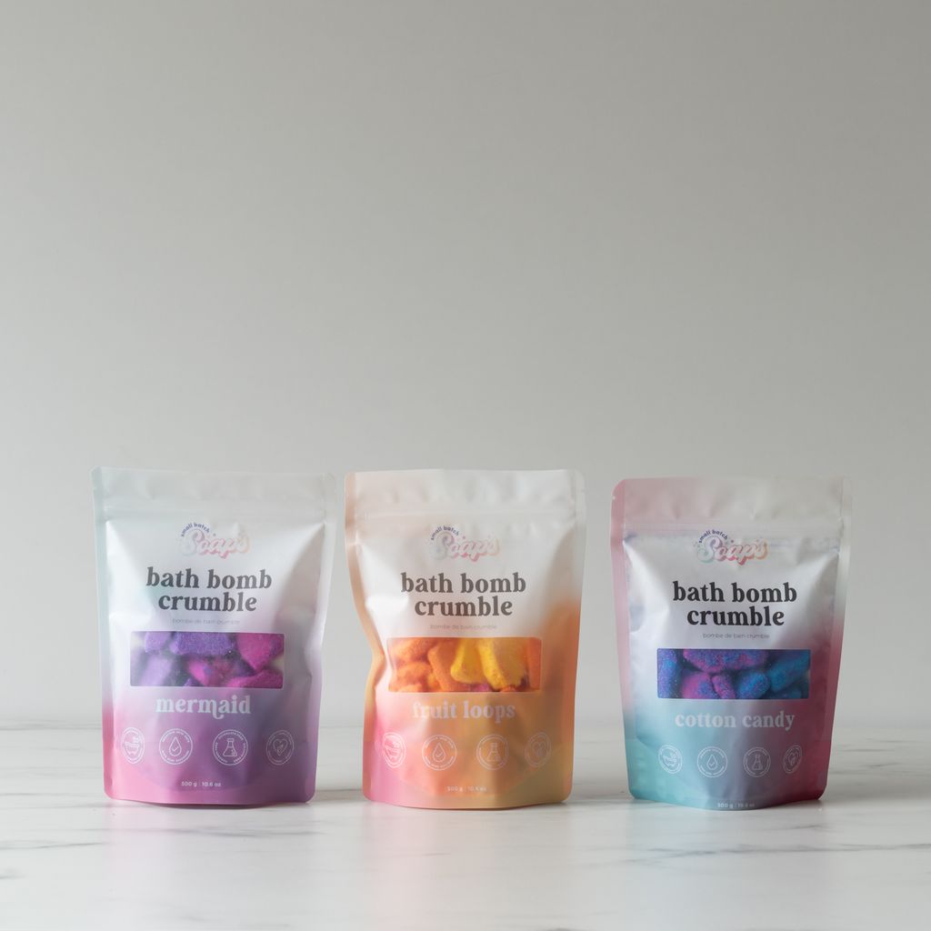 Bath Bomb Crumble bath bomb Small Batch Soaps (Faire)