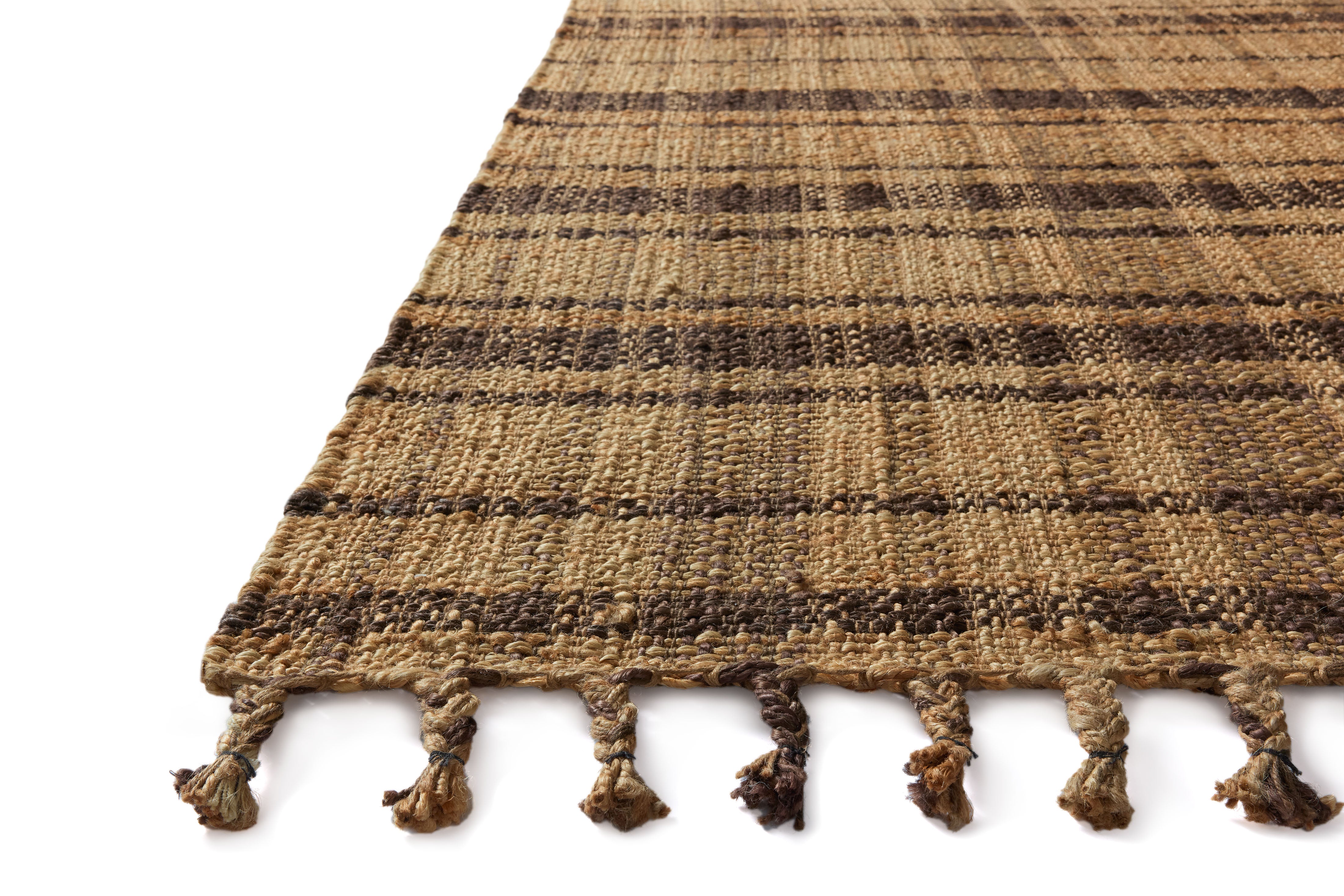 Magnolia Home by Joanna Gaines x Loloi Louie Natural / Espresso RUGS - jute Loloi