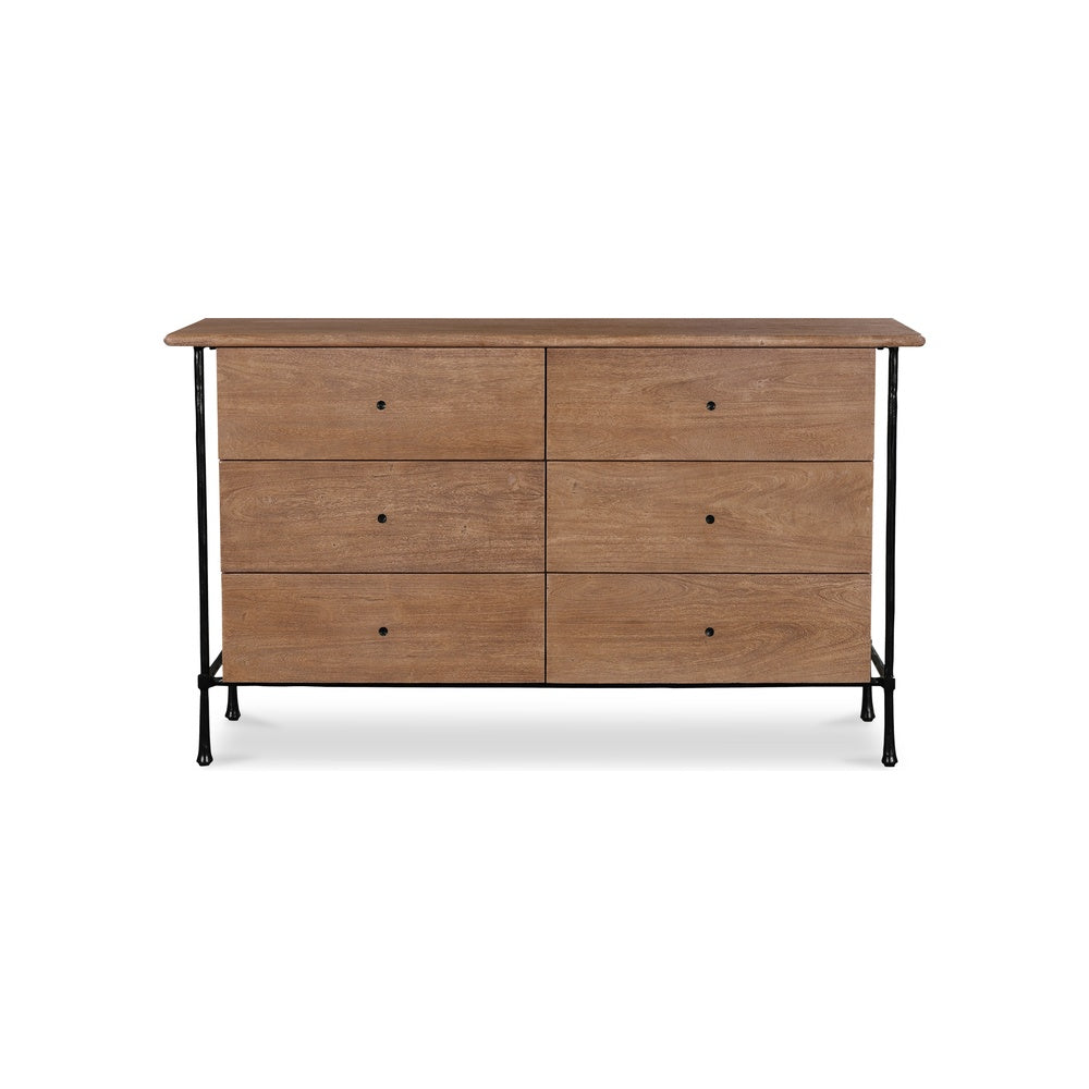 Ryne 6 Drawer Dresser Furniture - Dressers Moe's Furniture