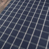 Marlby Plaid Navy Rug 0-rugs-wool Momeni