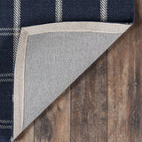 Marlby Plaid Navy Rug 0-rugs-wool Momeni