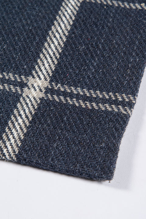Marlby Plaid Navy Rug 0-rugs-wool Momeni