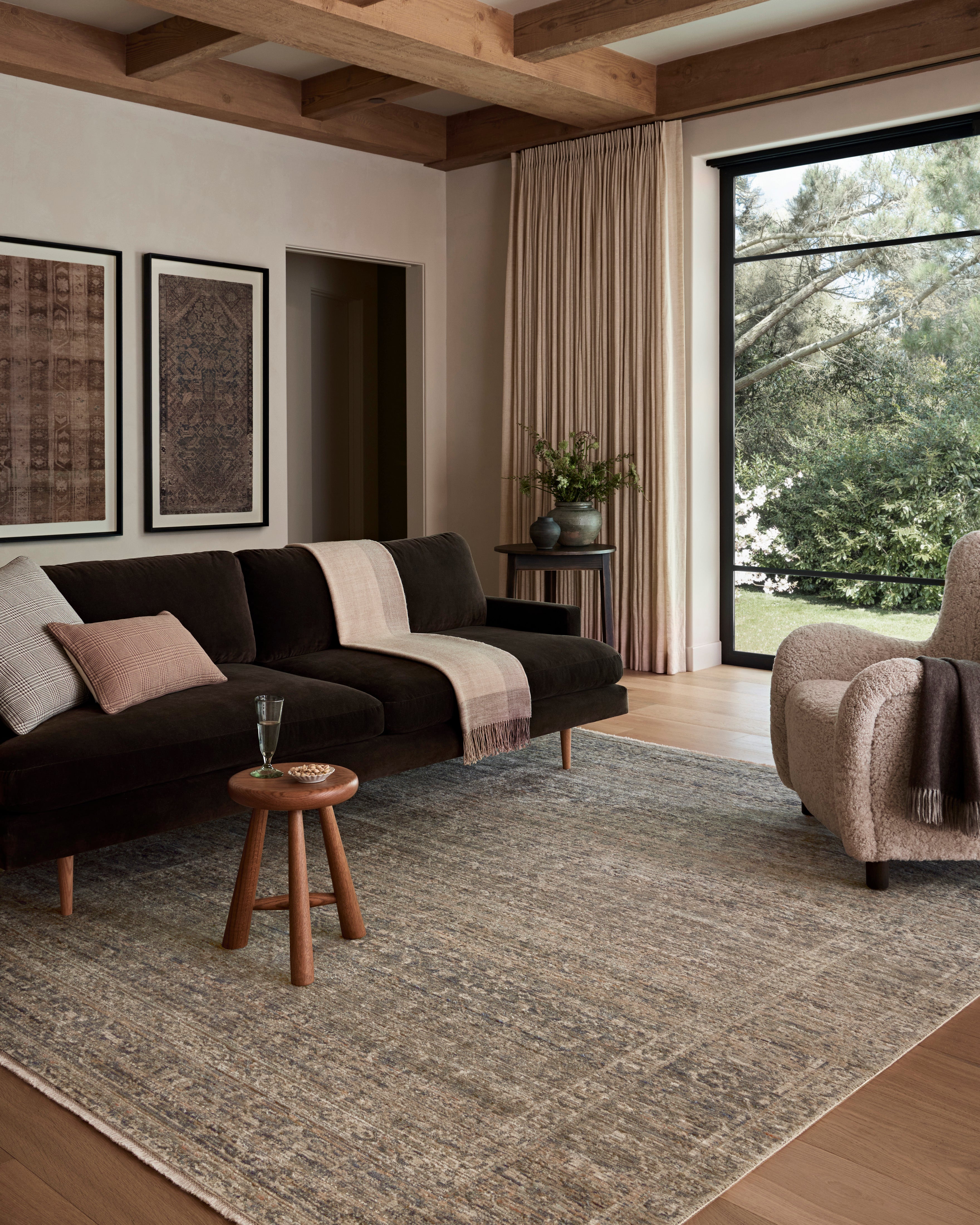 FLOOR MODEL - Amber Lewis x Loloi Molly Navy / Blush Rug - 8'6" x 12' RUGS - floor model Loloi