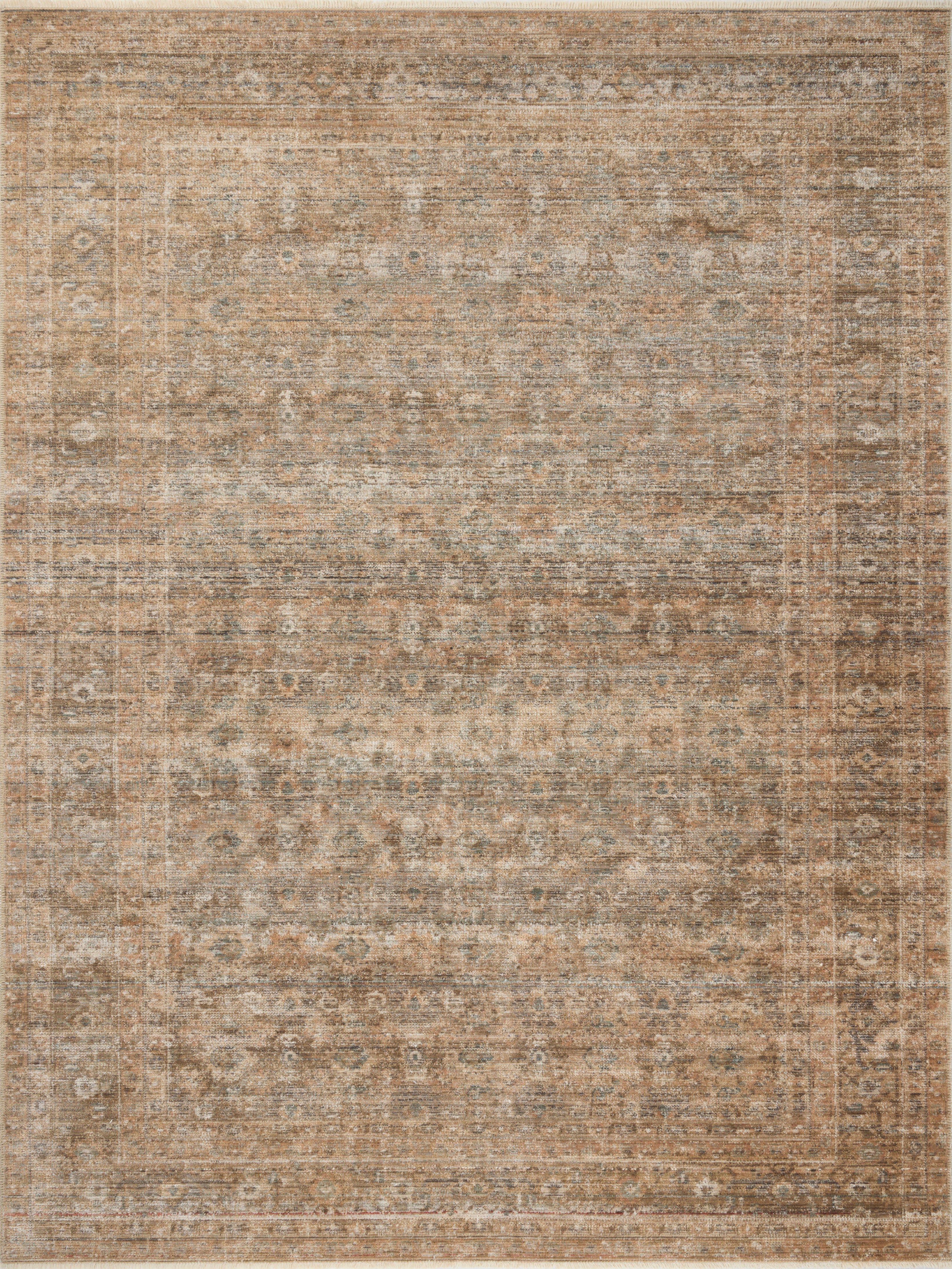 Amber Lewis x Loloi Molly Gold / Blue Rug 0-RUGS-patterned Loloi