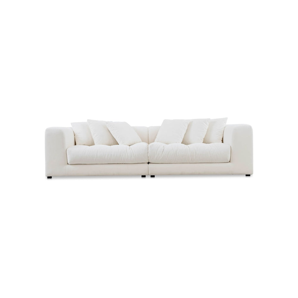 Damek Sofa Furniture - Sofas Moe's Furniture White